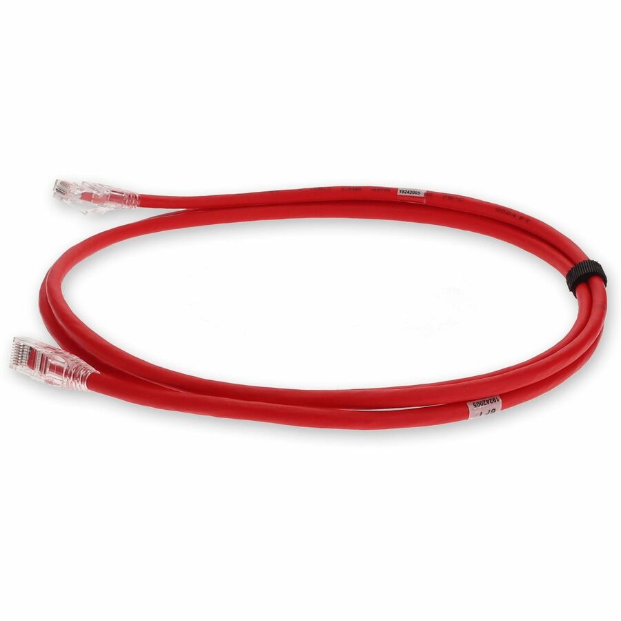 AddOn 2m RJ-45 (Male) to RJ-45 (Male) Red Snagless Cat6A STP PVC Copper Patch Cable