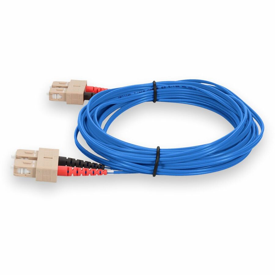 AddOn 10m SC (Male) to SC (Male) Blue OM1 Duplex PVC Fiber Patch Cable