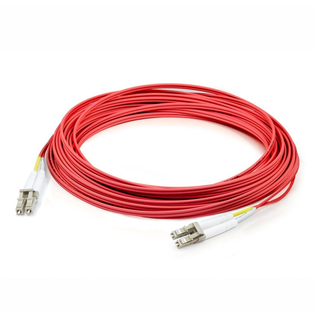AddOn 15m LC (Male) to LC (Male) Red OM2 Duplex Plenum-Rated Fiber Patch Cable