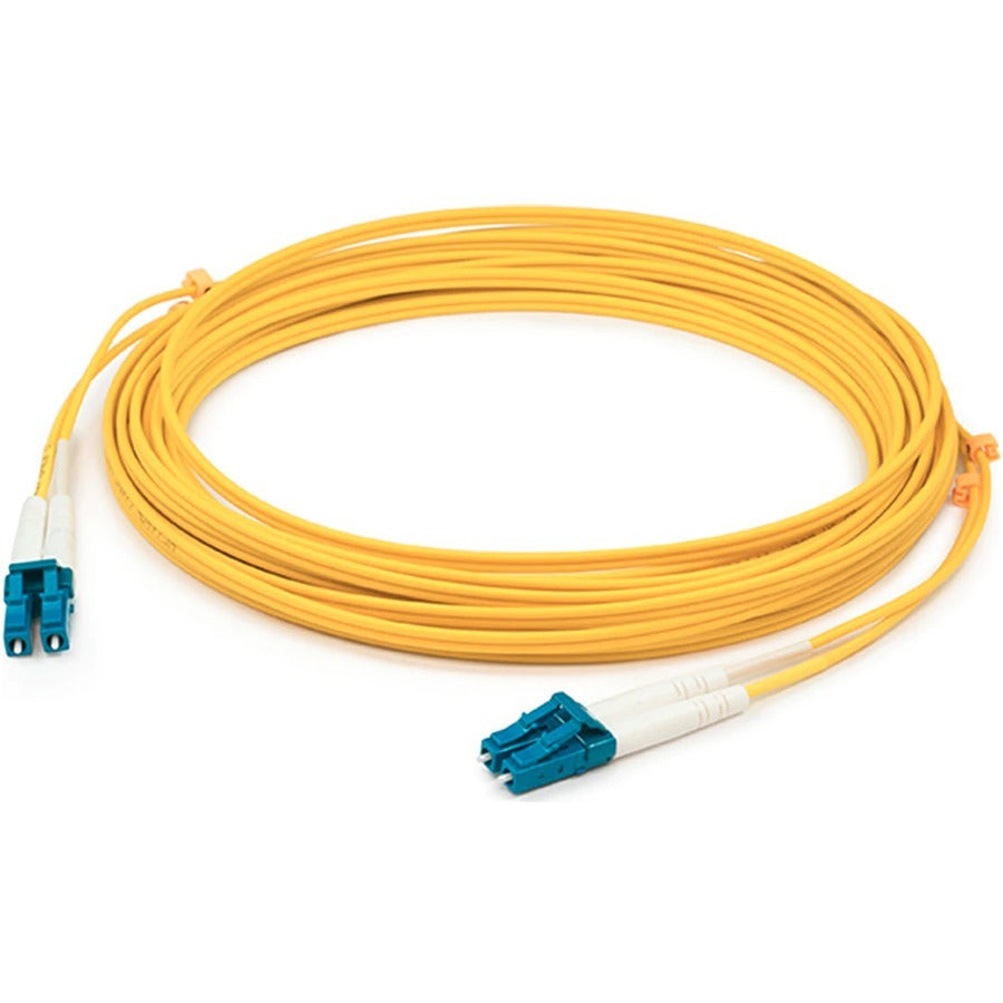 AddOn 15m LC (Male) to LC (Male) Yellow OM2 Duplex Plenum-Rated Fiber Patch Cable