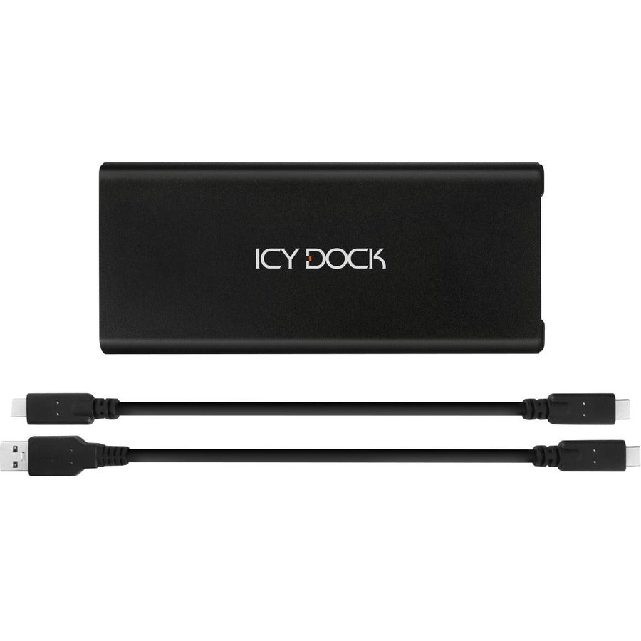 Icy Dock ICYNano MB861U31-1M2B Drive Enclosure PCI Express NVMe, M.2 - USB 3.2 (Gen 2) Type C Host Interface External - Black