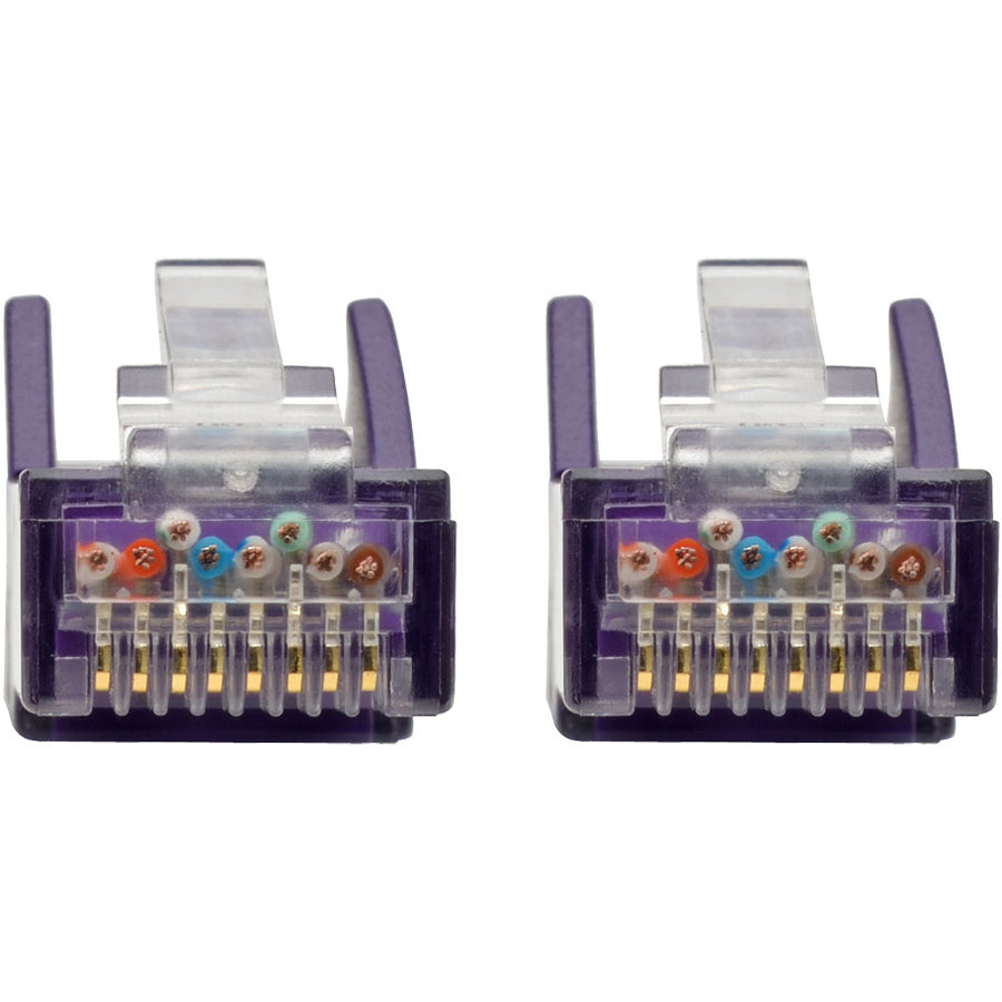 Eaton Tripp Lite Series Cat6 Gigabit Snagless Molded (UTP) Ethernet Cable (RJ45 M/M), PoE, Purple, 20 ft. (6.09 m)