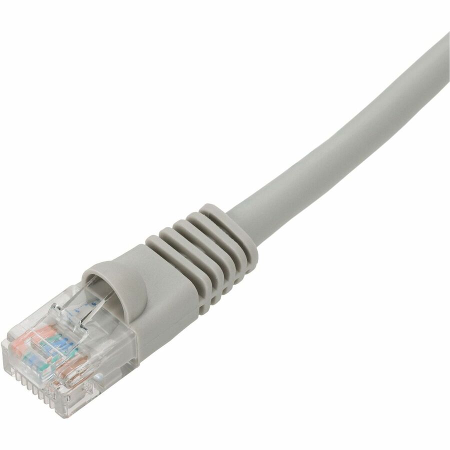 AddOn 4ft Gray CAT 6 PVC Ethernet Cable Snagless Bubble Boot RJ-45 M/M