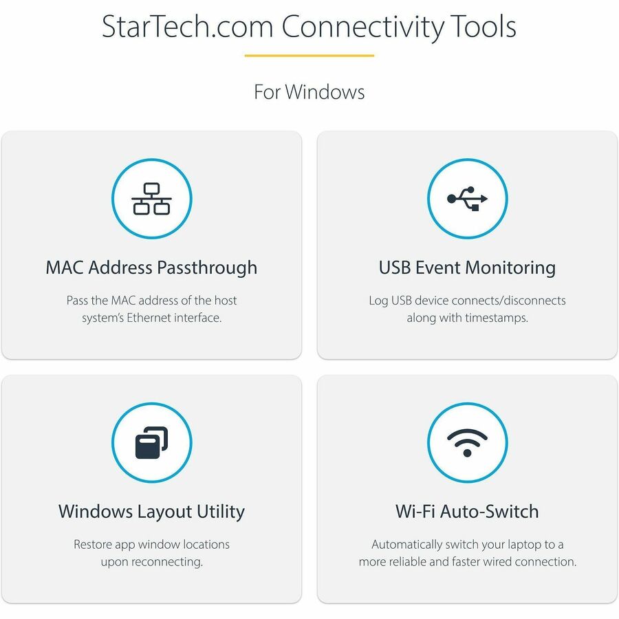 StarTech.com USB C Multiport Adapter - 10Gbps USB 3.1 Gen 2 Type-C Mini Dock - 4K 30Hz HDMI - 100W PD Passthrough - 3xUSB/GbE - 10" Cable