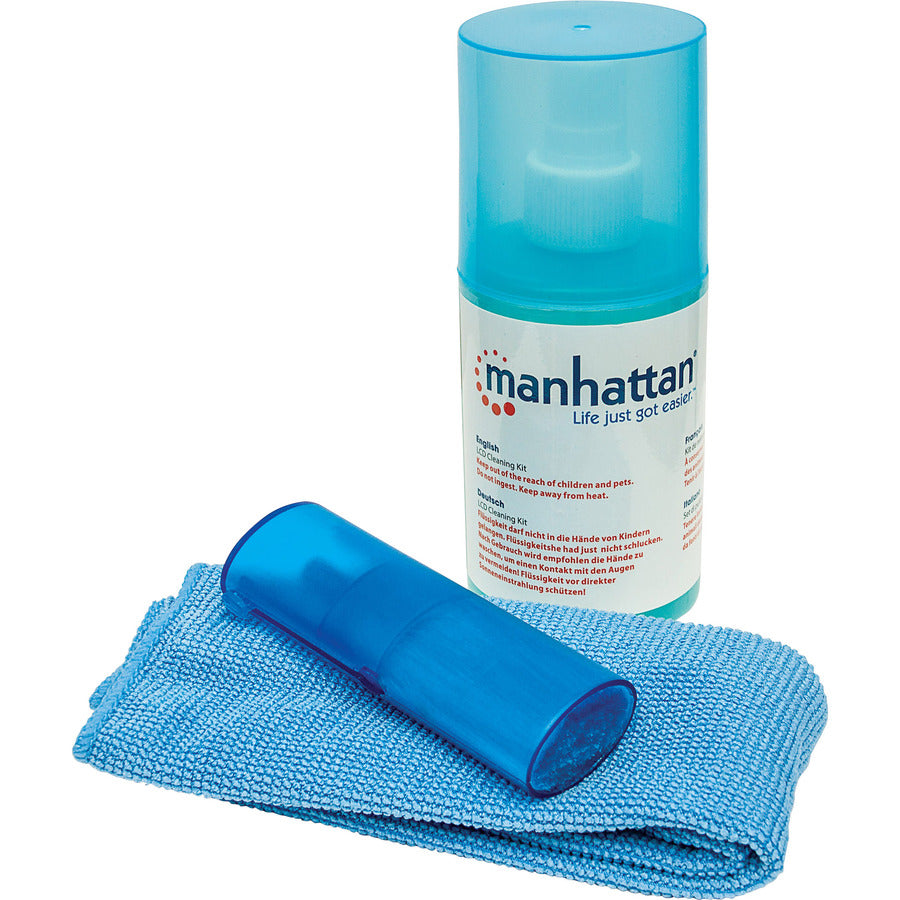IC Manhattan LCD Cleaning Kit (6.75 ounces) with Microfiber Cloth and Retractable Brush