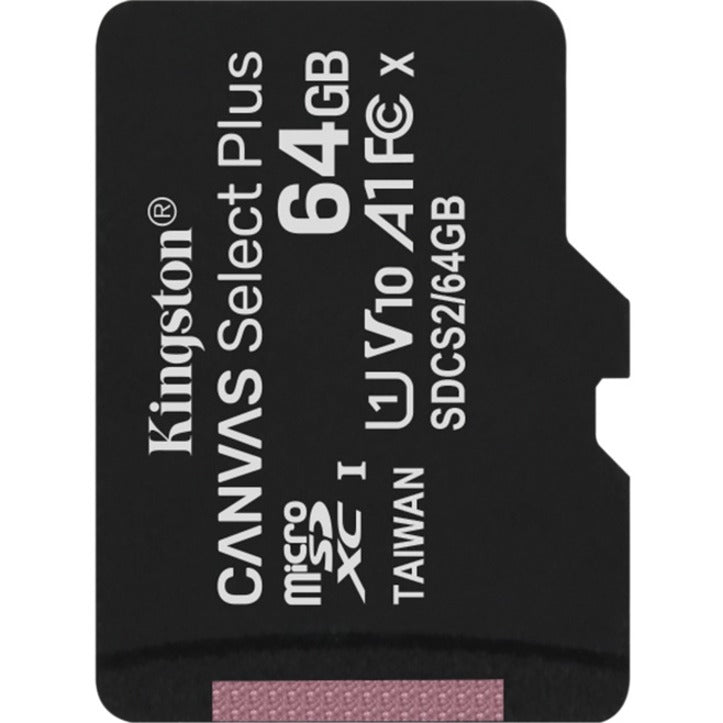 Kingston Canvas Select Plus SDCS2 64 GB Class 10/UHS-I (U1) microSDXC