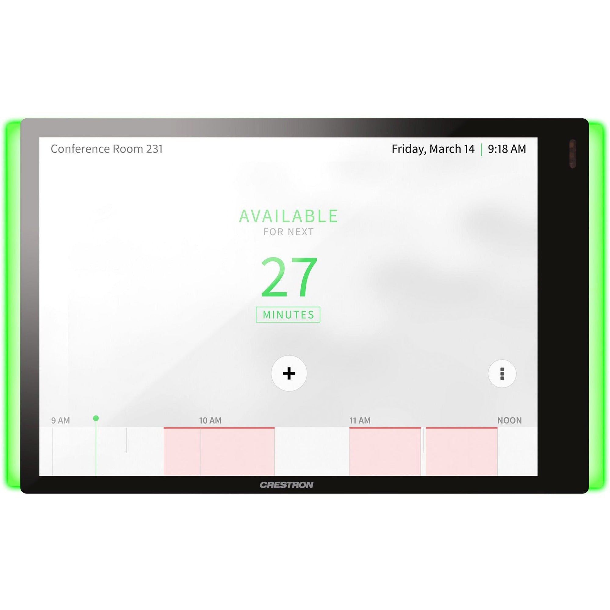 crestron-7-in-room-scheduling-touch-screen-black-smooth-with-light-bar