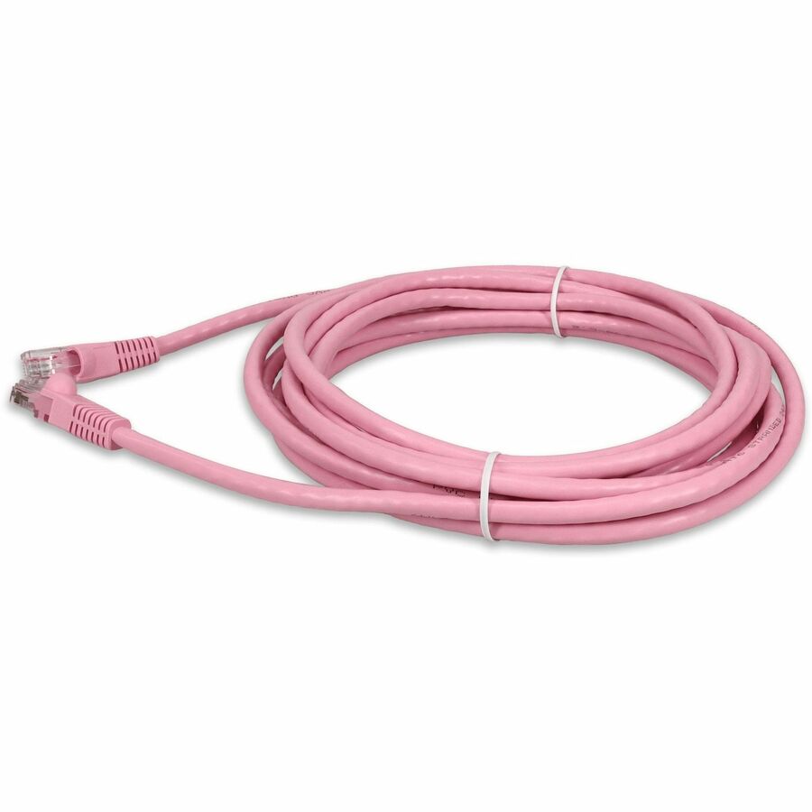 AddOn 12ft RJ-45 (Male) to RJ-45 (Male) Straight Pink Cat6 UTP PVC Copper Patch Cable