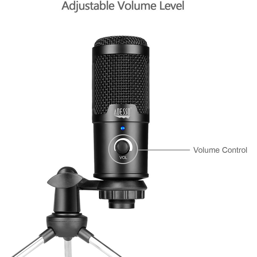 Adesso Xtream M4 Wired Condenser Microphone for Video Conferencing, Live Streaming