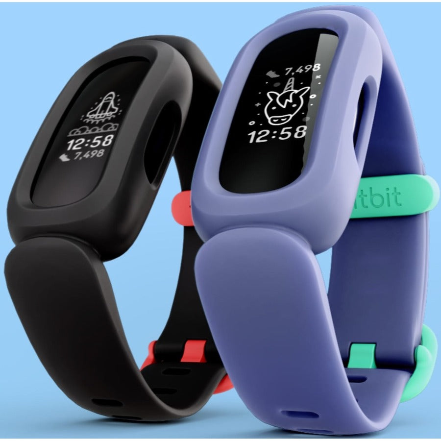 Fitbit Ace 3 Smart Band, 0.66", Ace 3 Smart Band Classic wristband (one size) Charging cable, FB419BKRD