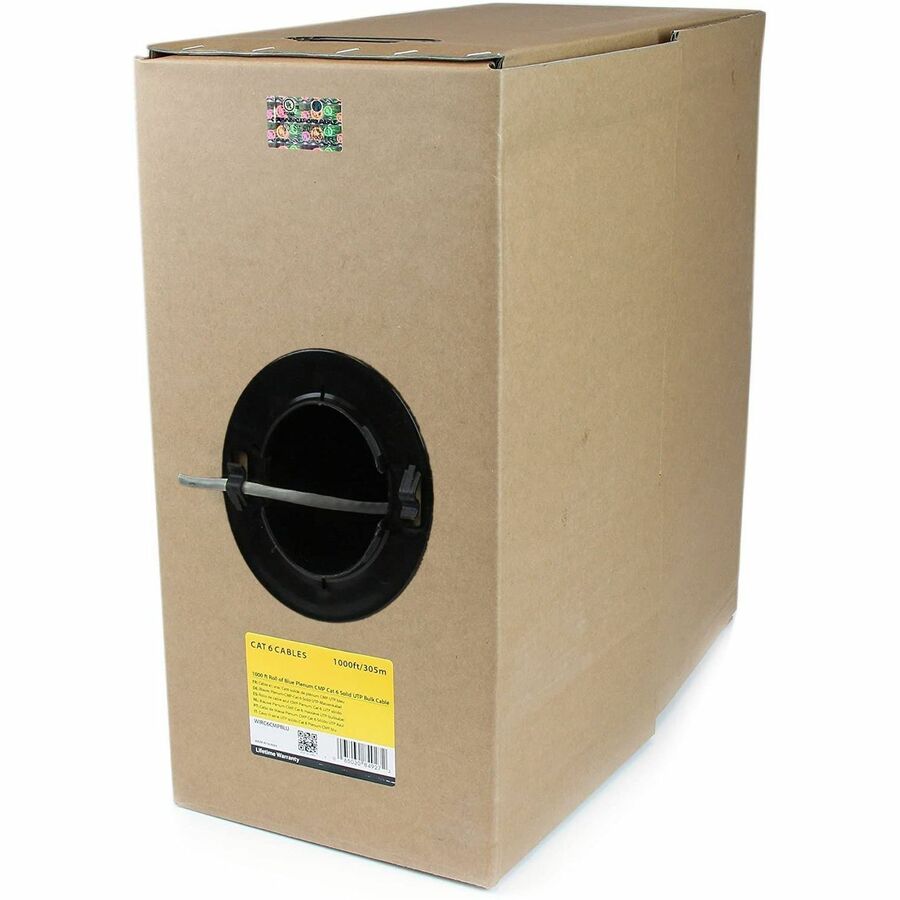 4XEM 1000 ft Roll Grey Cat6 Stranded CM-Rated For In-Wall Use