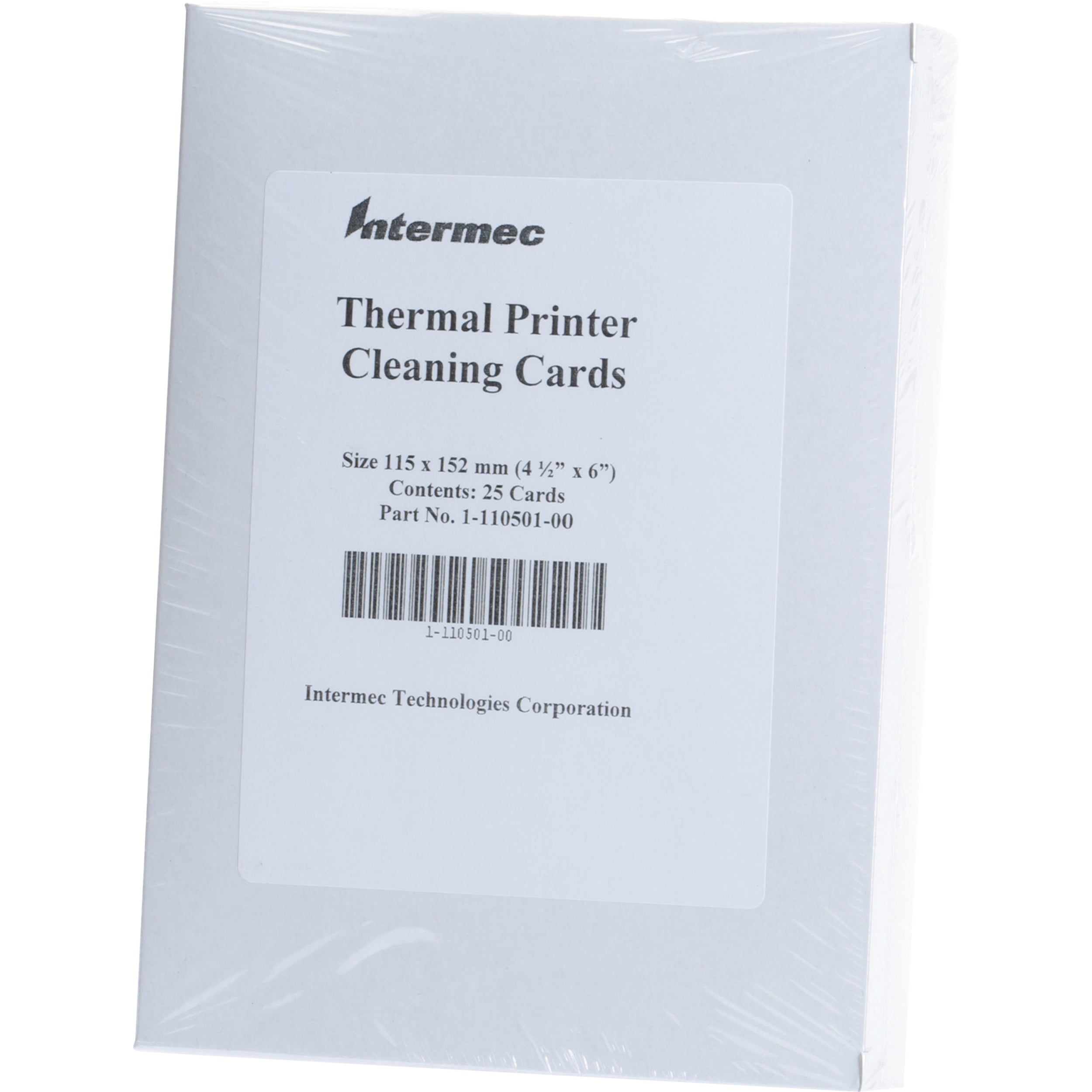 Honeywell Intermec Cleaning Card - 25 / Pack, 6 in, M4