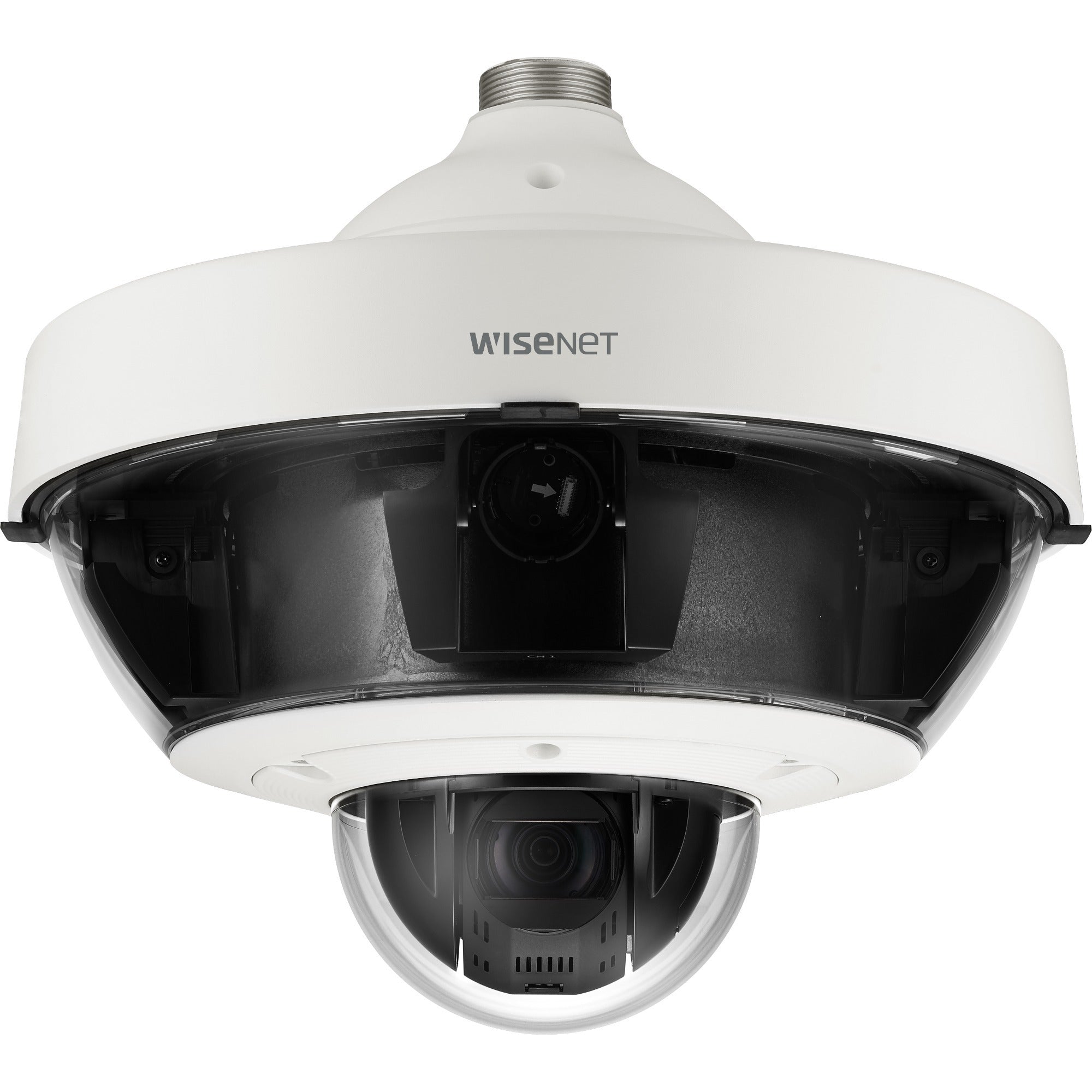 HANWHA Wisenet PNM-9322VQP 2 Megapixel Outdoor Full HD Network Camera - Color - Dome - White, 10 m, IK10, Wired
