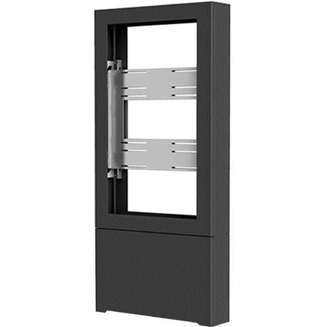 Legrand Chief Impact Floor Standing Back-to-Back Kiosk Portrait 43 Black