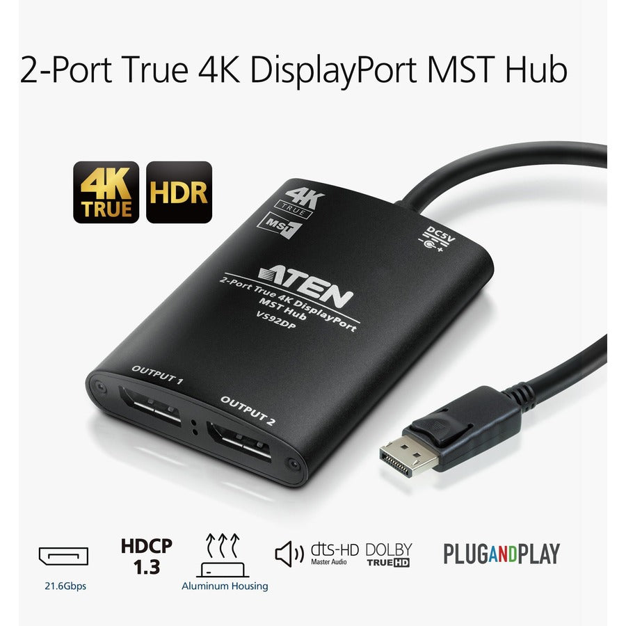 aten-2-port-true-4k-displayport-mst-hub