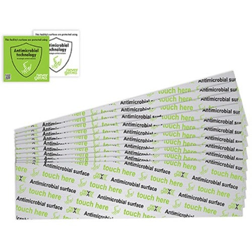 STAR Antimicrobial Covers, Door Handle Cover, 4" x 16" , Antimicrobial Surface Graphic, Brushed, 10 Pack, 3.9 m