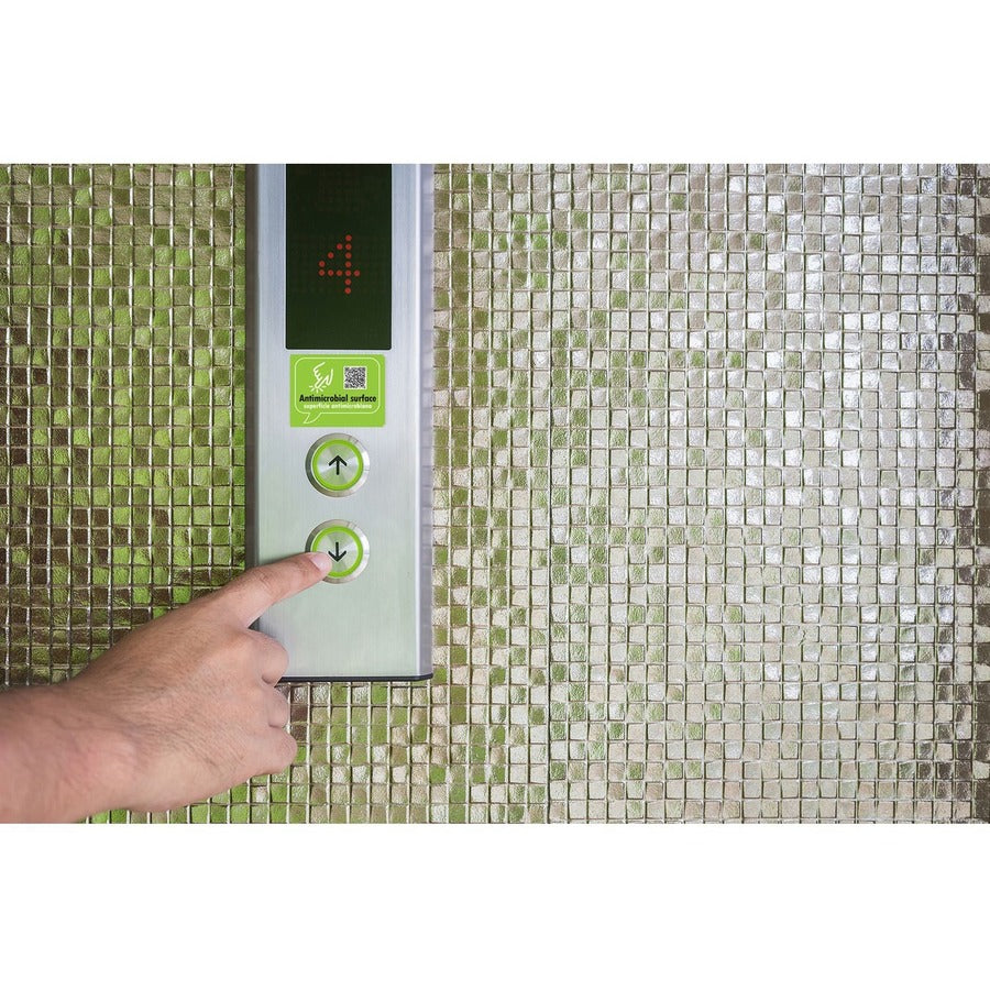 STAR Antimicrobial Covers, Elevator Button Surface Covers, 7/8" Round, No Graphic, Clear, 10 Pack, 0.9 in