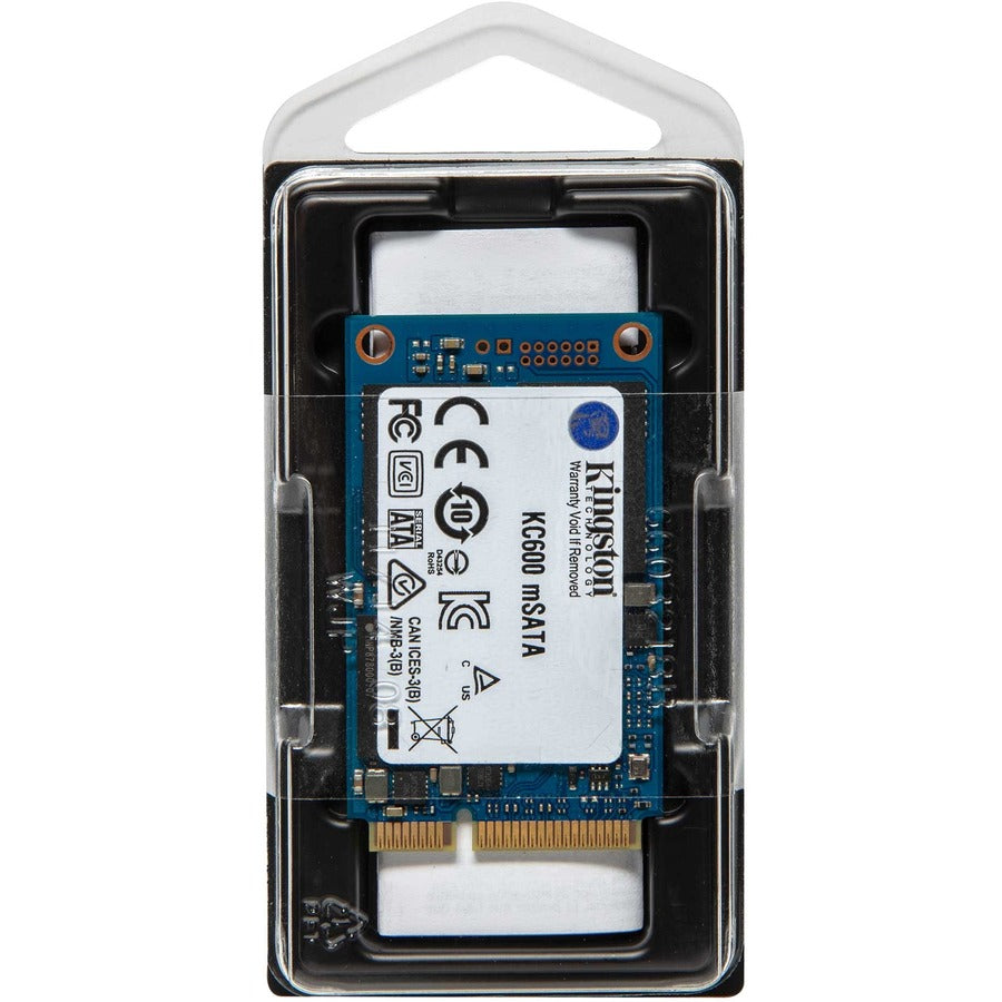 Kingston KC600 256 GB Solid State Drive - mSATA Internal - SATA (SATA/600)