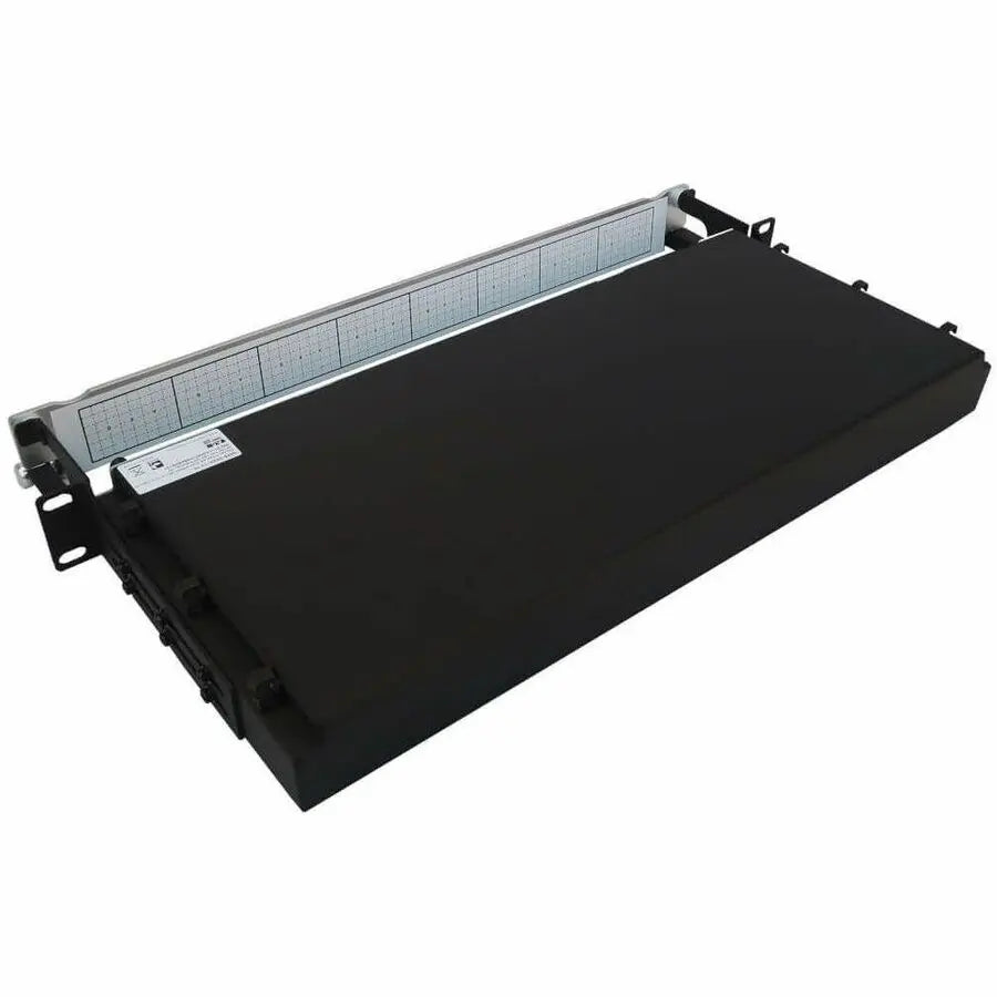 Eaton Tripp Lite Series Preloaded Fiber Panel, 1U - 2x (24F MTP/MPO-APC to 12x LC Duplex F/M) 24F Trunk Cables, OS2 Singlemode, 10 m (32.8