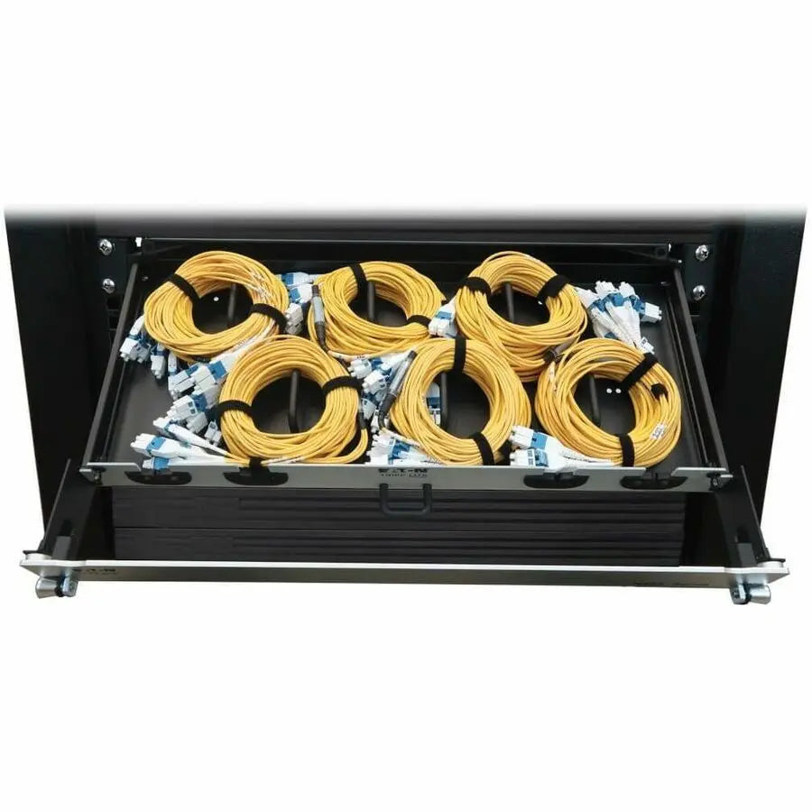 Eaton Tripp Lite Series Preloaded Fiber Panel, 1U - 6x (4x LC/LC Duplex M/M) 8F Trunk Cables, OS2 Singlemode, 10 m (32.8 ft.)