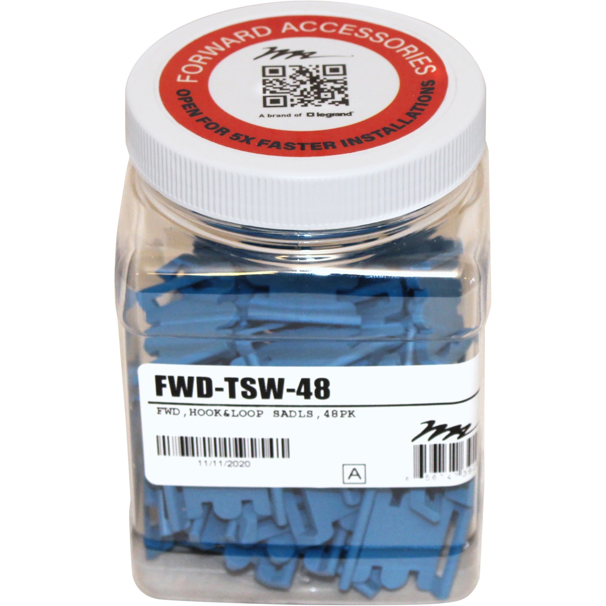 Middle Atlantic Cable Tying, Blue, Cable Saddle, FWD-TSW-48