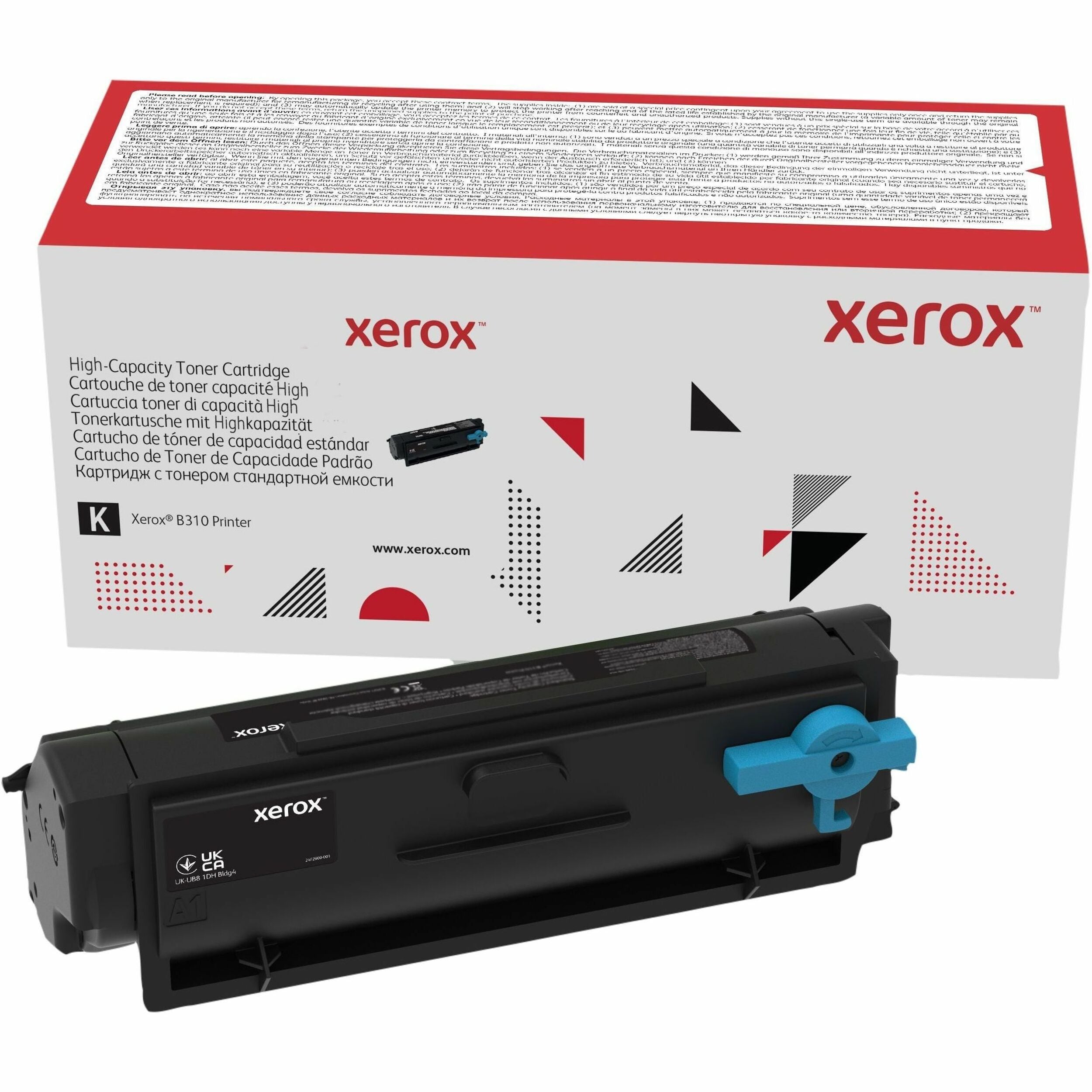 Xerox Genuine Xerox® B305 Multifunction Printer B310 Printer, B315 Multifunction Printer Black High capacity Toner Cartridge (8000 Pages) - 006R04377