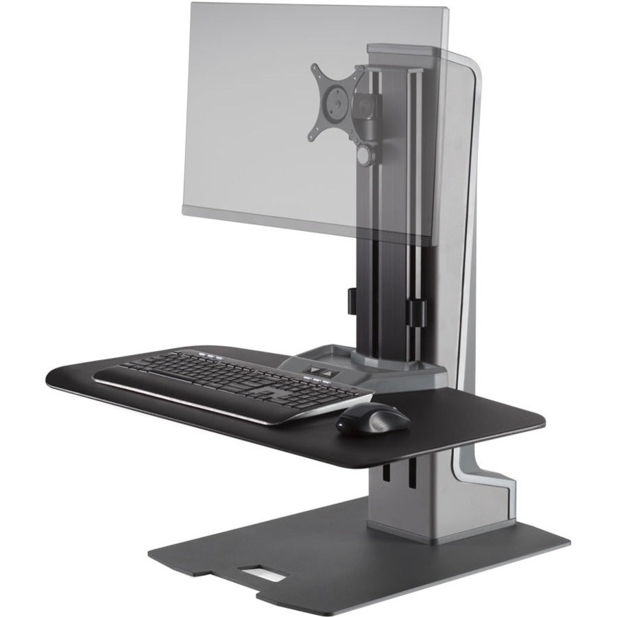 Innovative HAT Winston-E Sit-Stand Single Monitor Mount w/ Compact Worksurface