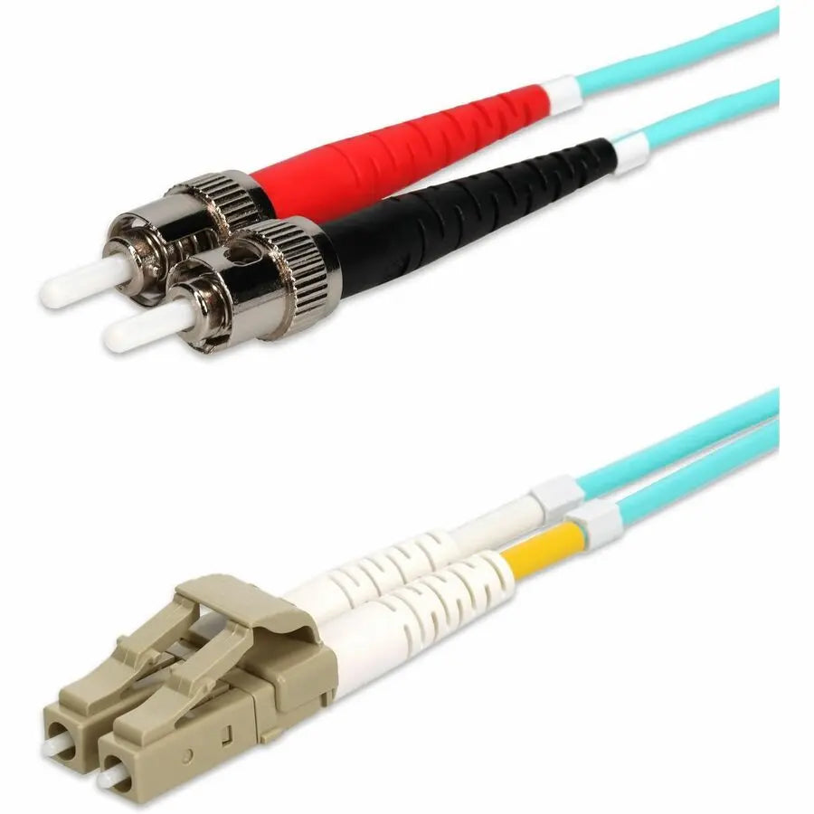 AddOn 5m ST to LC Aqua OM4 Duplex LSZH Fiber Patch Cable