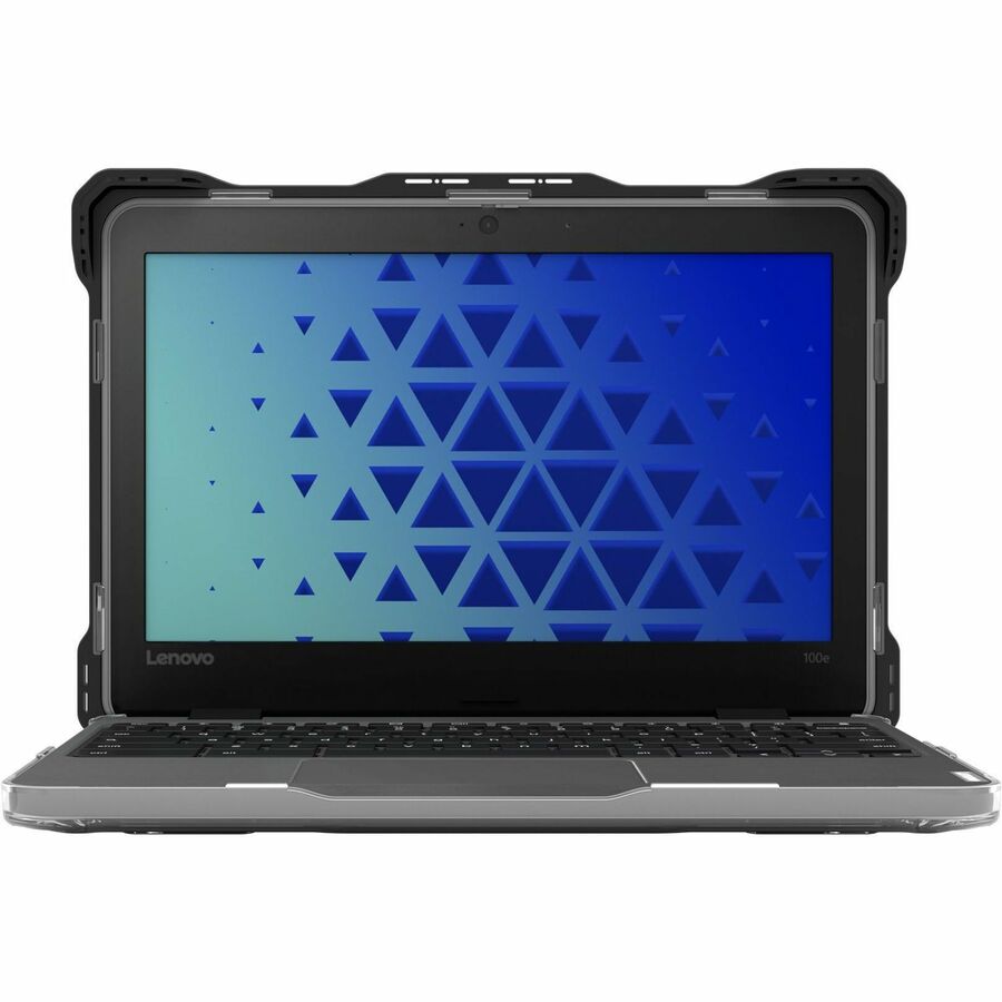 MAX Extreme Shell-L for Lenovo 100e G3 Chromebook 11" (Black/Clear), LN-ESL-100E-G3-BCLR, 11 in