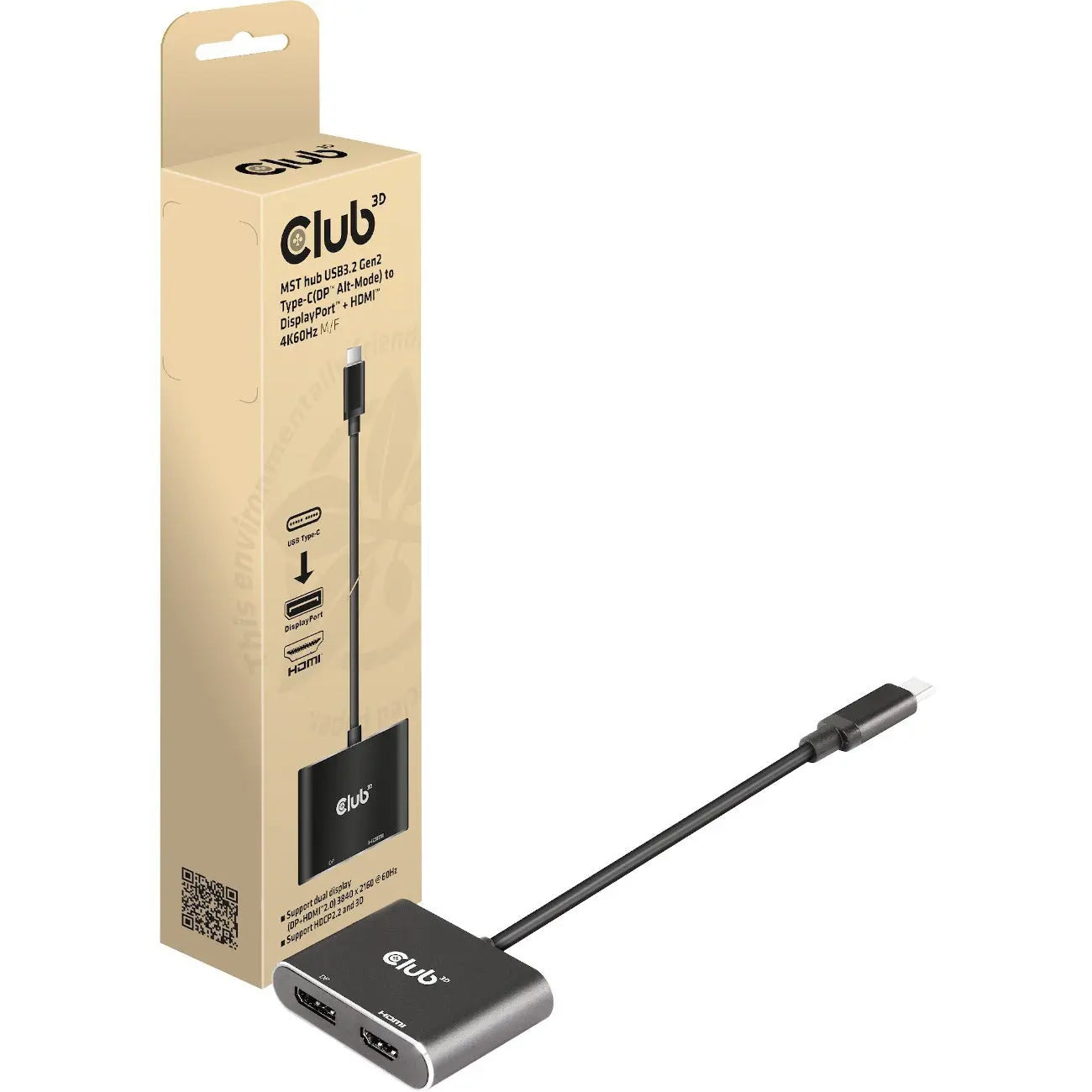 club-3d-mst-hub-usb3-2-gen2-type-cdp-alt-mode-to-displayport-hdmi-4k60hz-m-f