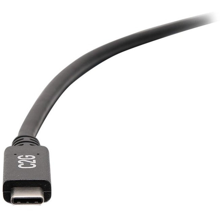 C2G 0.5ft USB C to USB A Cable - USB C to A Cable - USB 3.2 Gen 1 - 3A, 5Gbps - Black - M/M