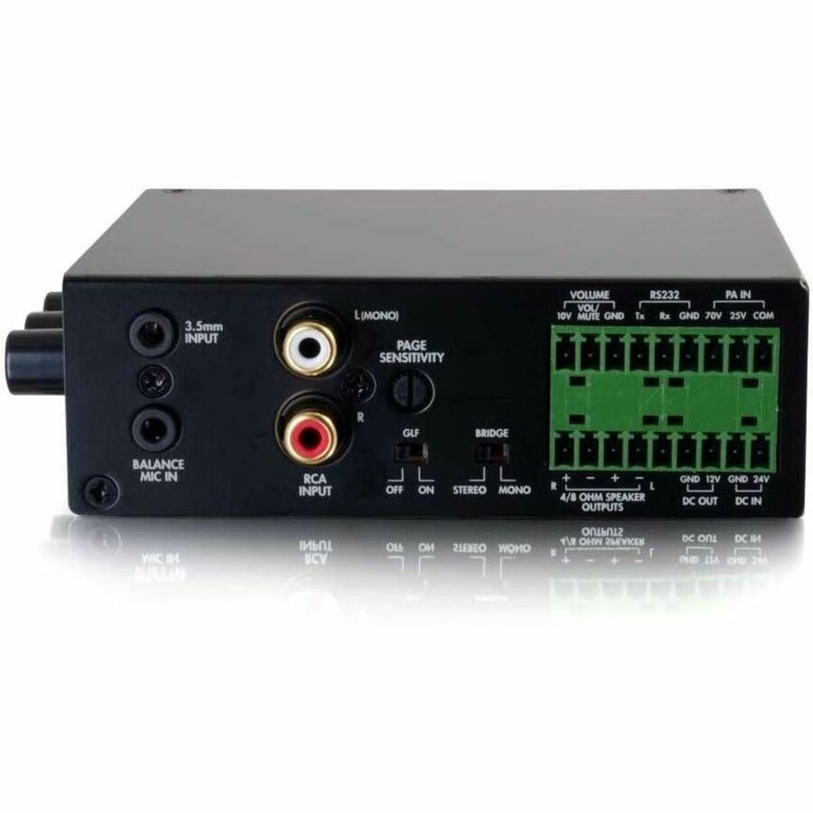 C2G Amplifier - 50 W RMS - 2 Channel - Black - TAA Compliant