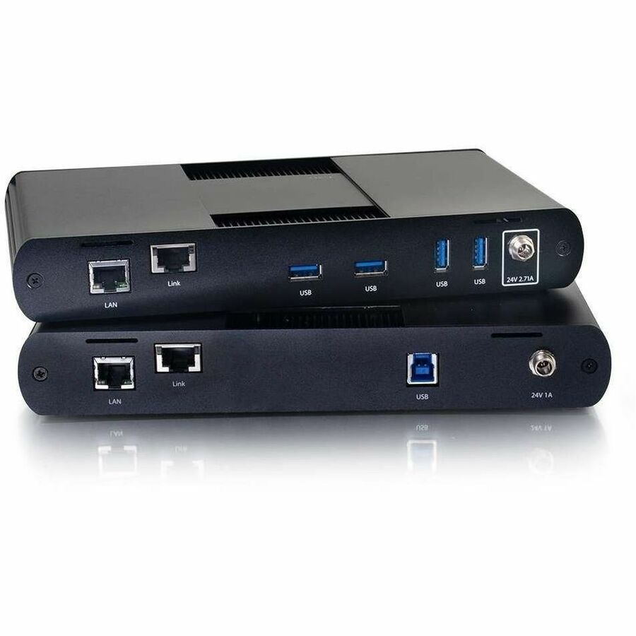 Legrand C2G 4-Port USB 3.1 Over Cat6a Extender, 328 ft, Black, CG29523