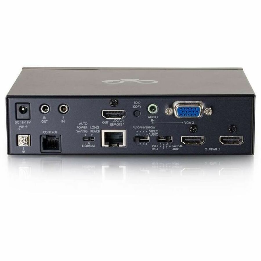 C2G HDMI® and VGA + Stereo Audio HDBaseT over Cat Extender Transmitter to Scaler/De-Embedder Kit (TAA Compliant)