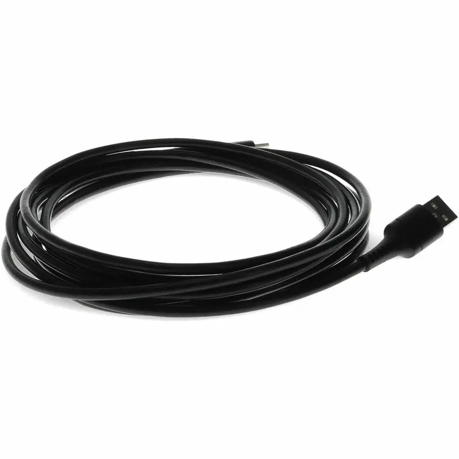 10ft (3m) USB-C Male to USB-A 2.0 Male Sync and Charge Cable Black