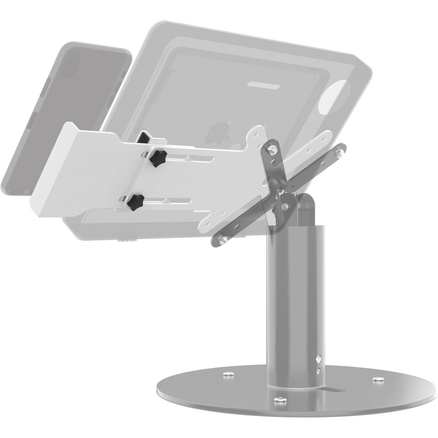 CTA Digital Adjustable Card Reader Holder with VESA Plate (White)