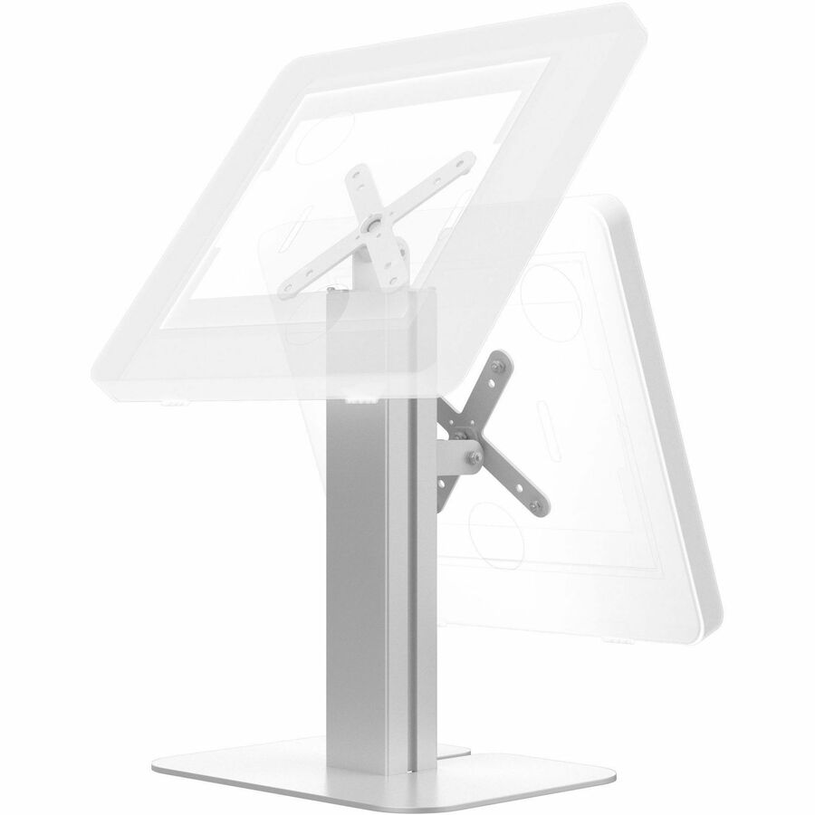 CTA Digital Dual VESA Compatible Table Mount for POS (White)