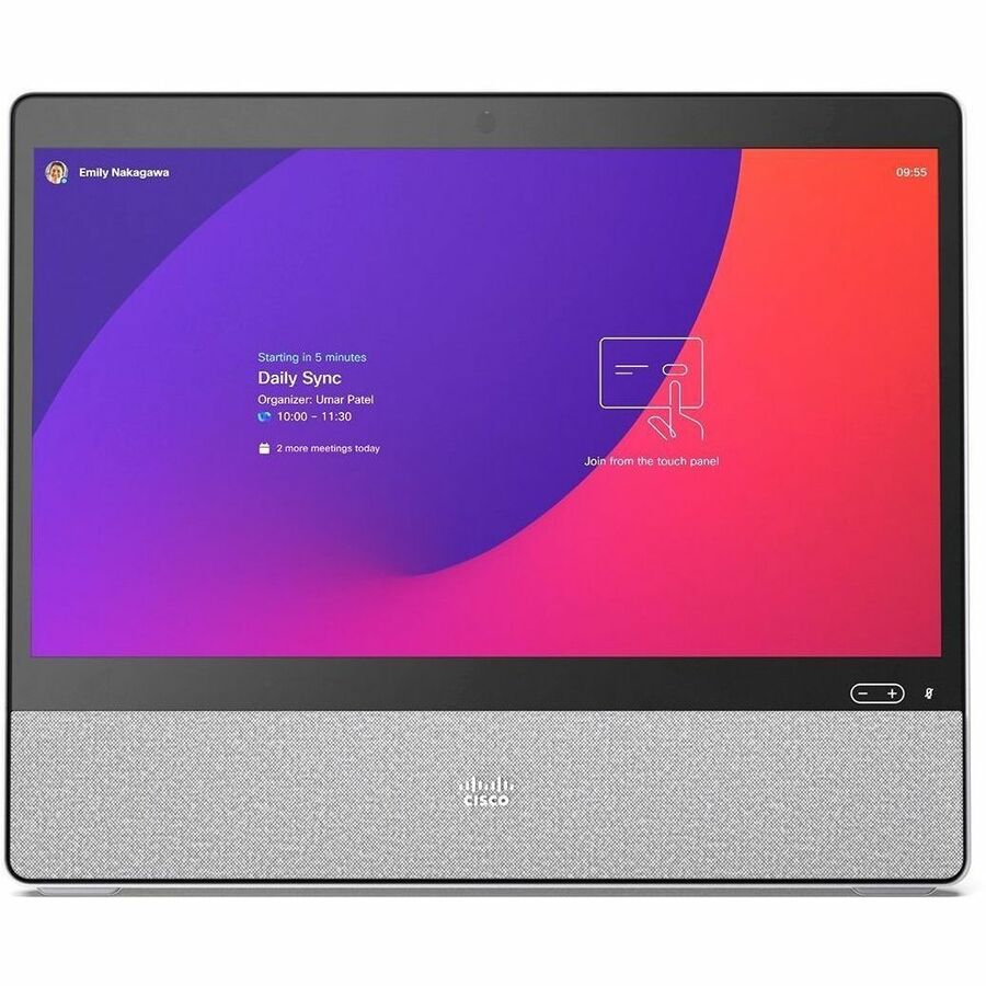 Webex Desk - No radio, 10/100/1000Base-T, 19.18 lb, Desk Desk - No radio Desk Stand Network cable 3m/118 in USB-C cable for USB passthrough feature