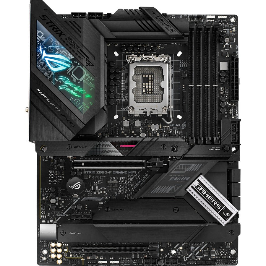 Asus ROG Strix Z690-F GAMING WIFI Desktop Motherboard - Intel Z690 Chipset - Socket LGA-1700 - Intel Optane Memory Ready - ATX