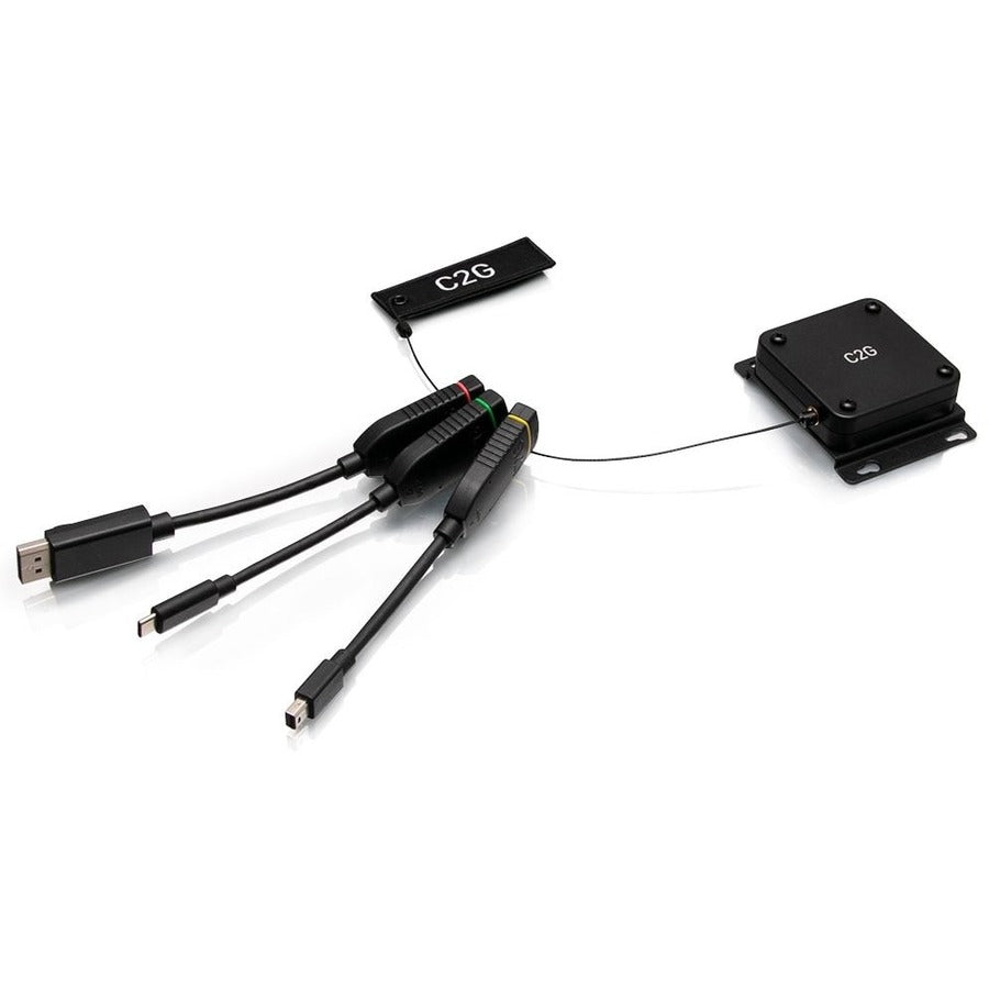 Legrand C2G Retractable 4K HDMI Dongle Adapter Ring - Color Coded mDP, DP, USB C