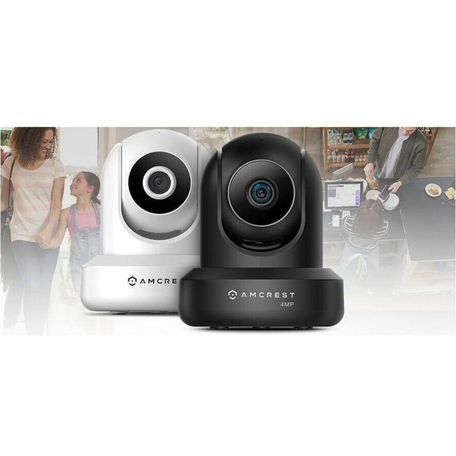 Amcrest IP4M-1041W 4 Megapixel Indoor Network Camera - Color - 1 - White