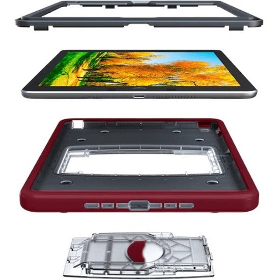 UZBL V2 Gen 7 9 iPad Case   RED, 10.2", A2428, A2429