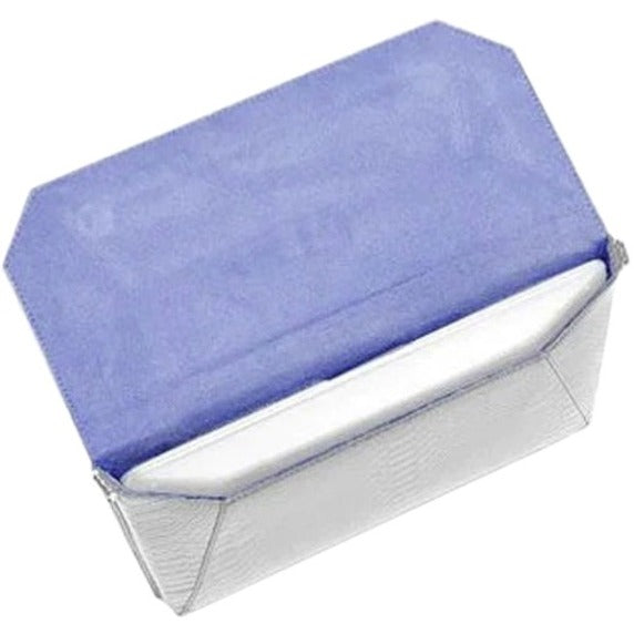 Women Francine Collection Lenox Carrying Case (Clutch) for 14" Notebook - Platinum