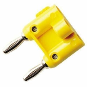 Fluke Pomona Double Banana Plug With Shorting Bar, Black