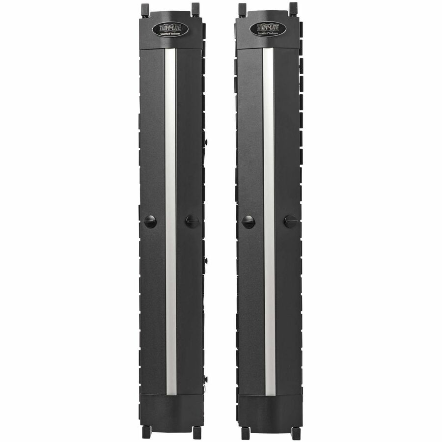 Eaton Tripp Lite Series High-Capacity Vertical Cable Manager - Deep Double Finger Duct with Cover, Single Sided, 6 in. Wide, Black, 7 ft. (2.2 m)