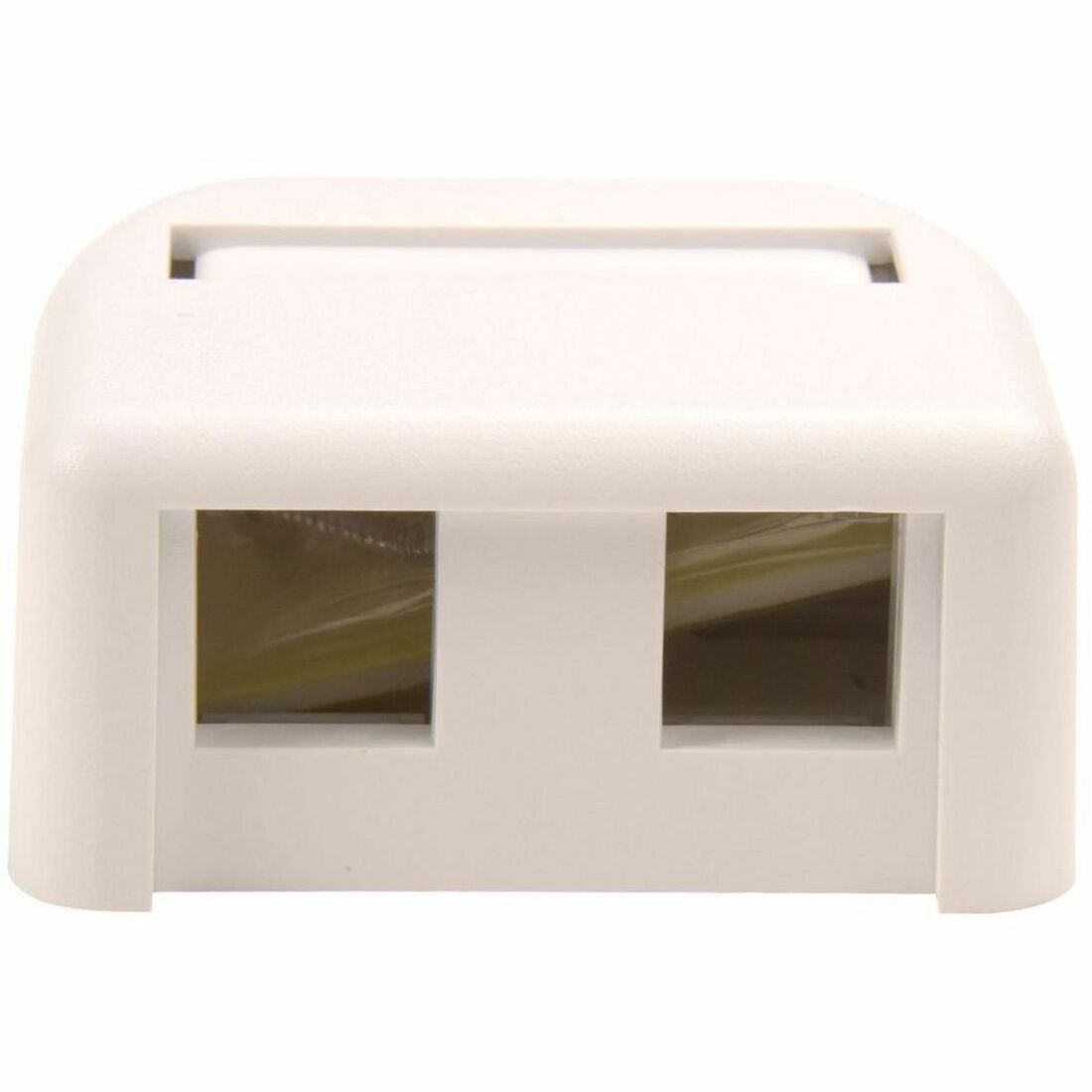 Legrand Ortronics TechChoice Mounting Box for Keystone Module, Cable Raceway - White