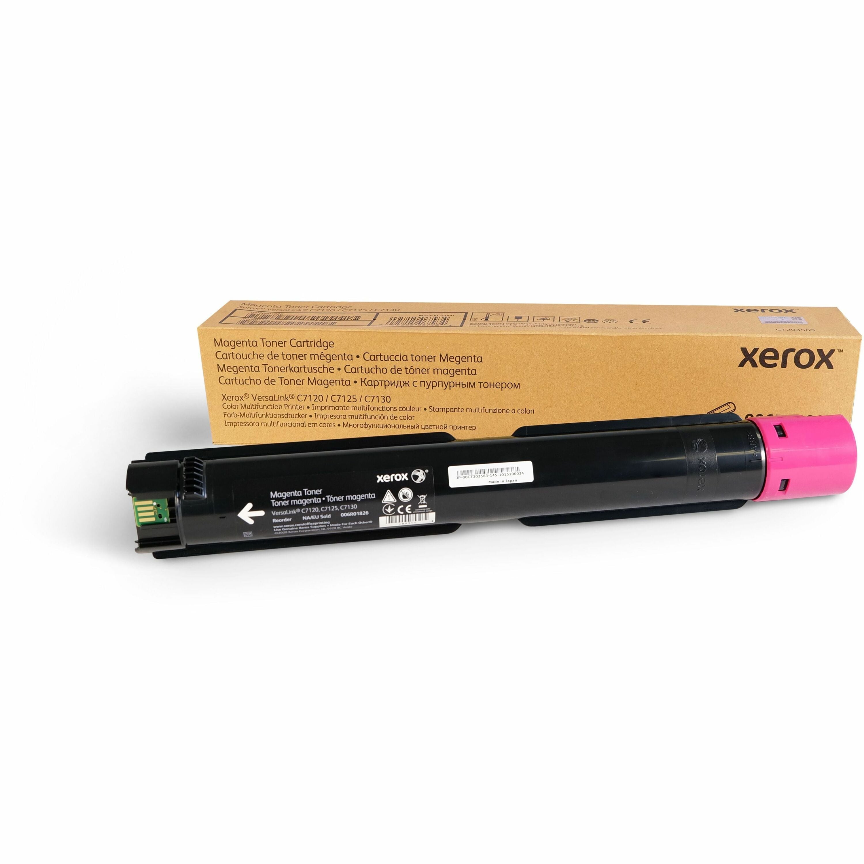 Xerox Genuine Xerox® VersaLink® C7100 Series Color Multifunction Printers Magenta Extra High capacity Toner Cartridge (18500 Pages) - 006R01826 is specially formulated and tested to