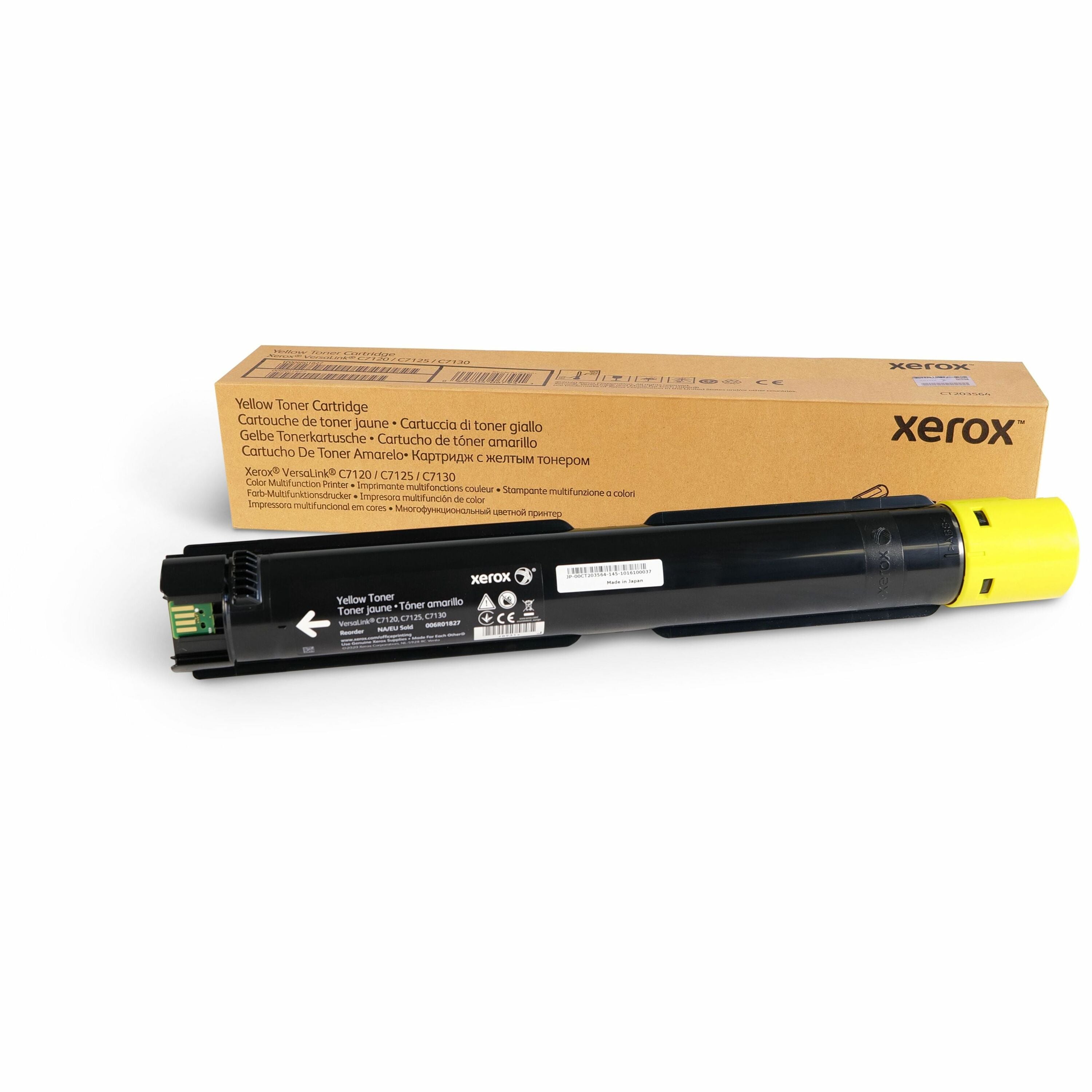 Xerox Genuine Xerox® VersaLink® C7100 Series Color Multifunction Printers Yellow Extra High capacity Toner Cartridge (18500 Pages) - 006R01827 is specially formulated and tested to