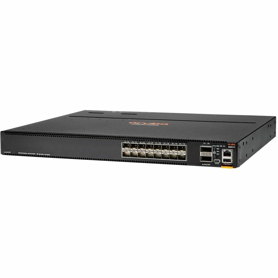 Hewlett Packard Aruba CX 8360v2 8360-16Y2C Ethernet Switch, USB, 40GBase-X, Black, ivity, rf