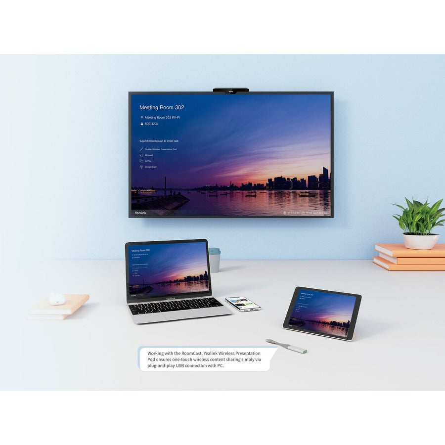 Yealink RoomCast, Ethernet, 10/100/1000Base-T